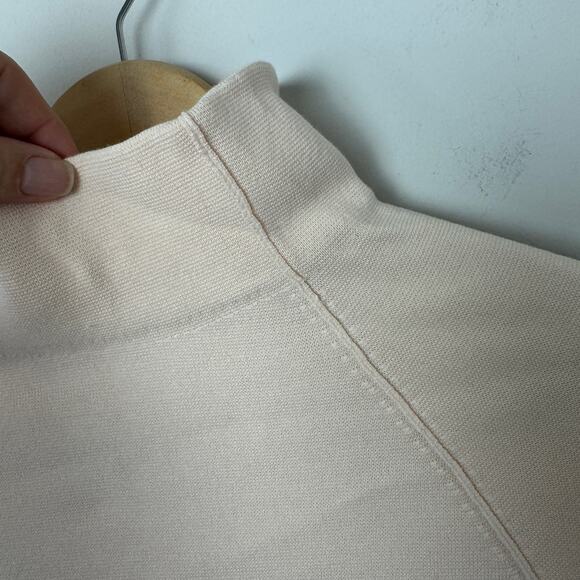 COS KNITTED POLO NECK JUMPER ORGANIC COTTON LIGHT PINK - Picture 5 of 13